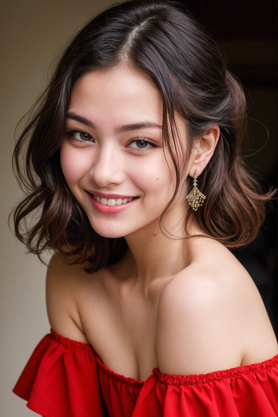 00877-3452095149-best quality, masterpiece, ultra high res, photorealistic, 1girl, offshoulder, smile.png